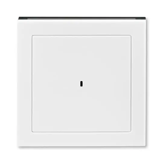 kryt spínače kartového; bílá/kouřová černá, design LEVIT